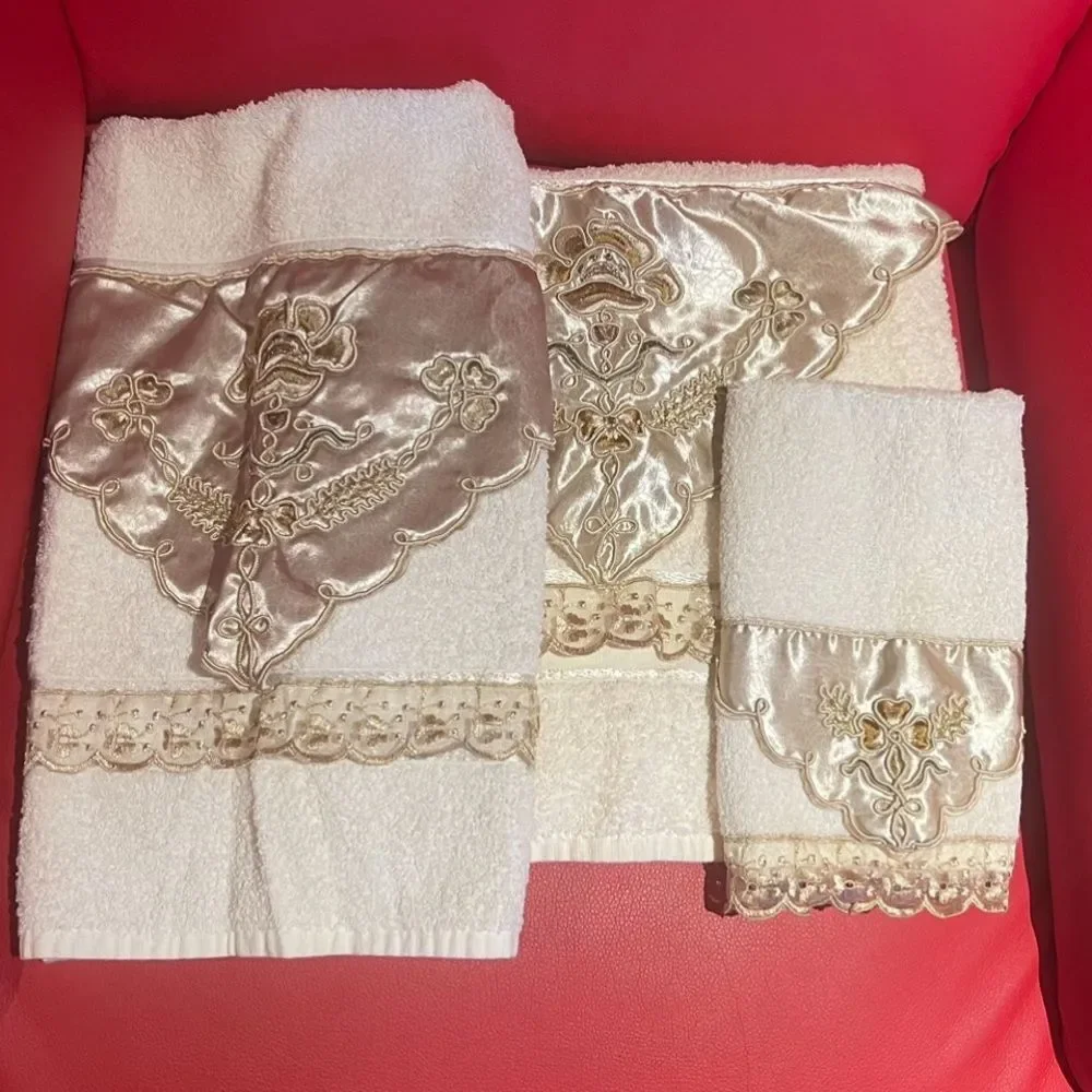 3 pcs Towel set(100% cotton)